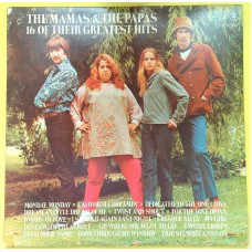 MAMAS AND THE PAPAS 16 Of Their Greatest Hits (Dunhill – DS 50064, ABC Records – DS 50064) USA 1969 compilation LP (Folk Rock, Psychedelic Rock)